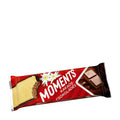 Cocoa-Chocolate wafer bar packaging with 'Moments' branding on a white background