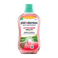 Parodontax Active Gum Health Herbal Mint mouthwash bottle with green cap on a white background