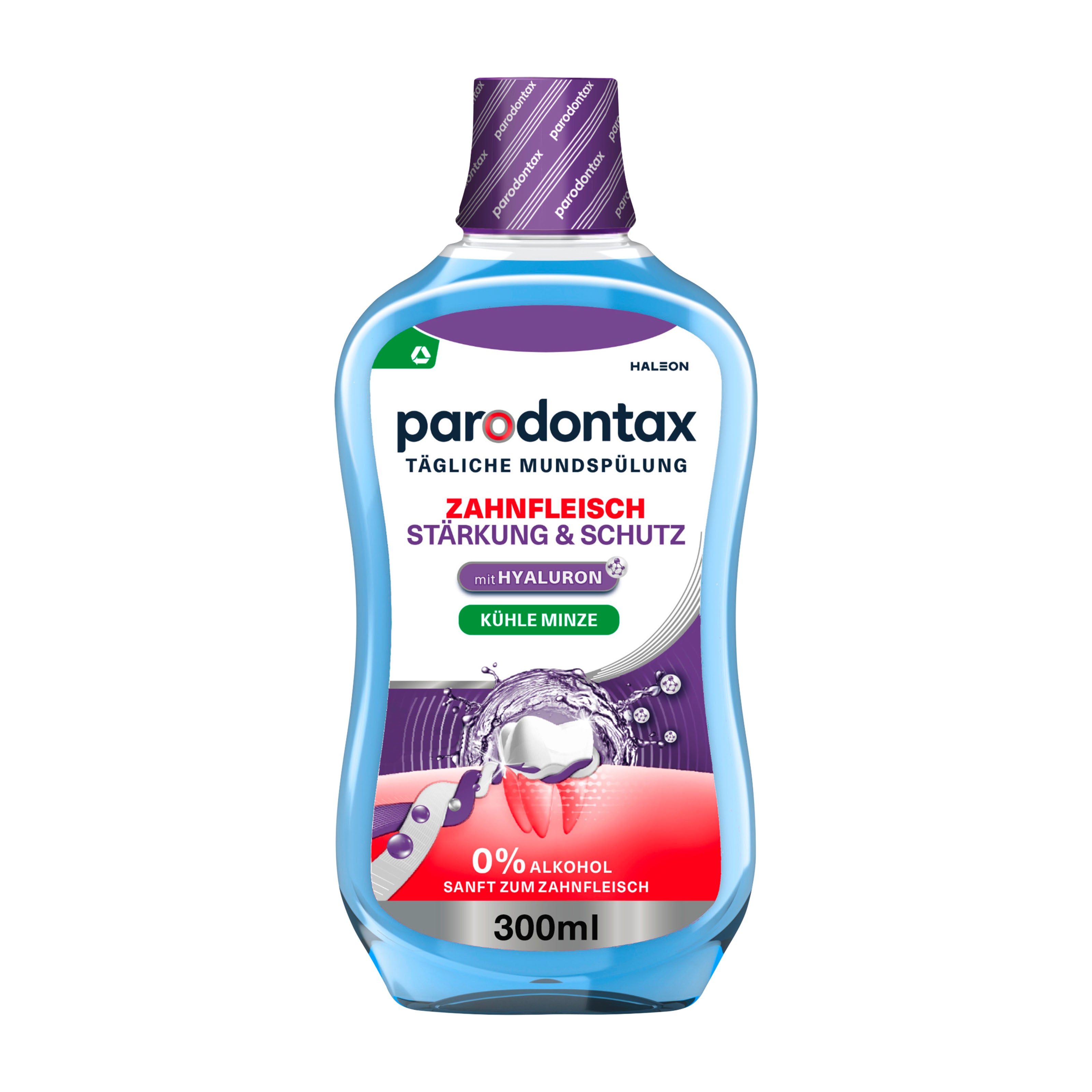 Parodontax Gum Strengthen & Protect mouthwash bottle on a white background