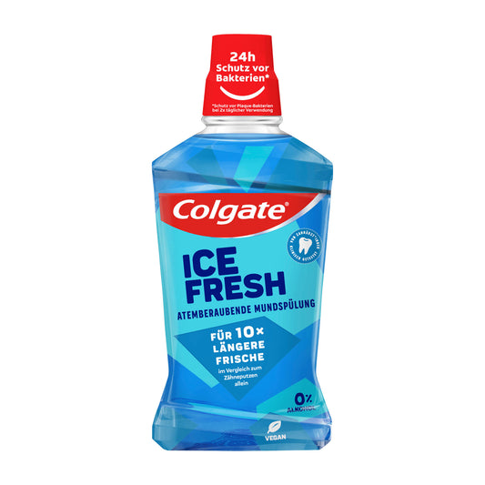 Colgate ICE FRESH alcohol-free mouthwash, 500 mL