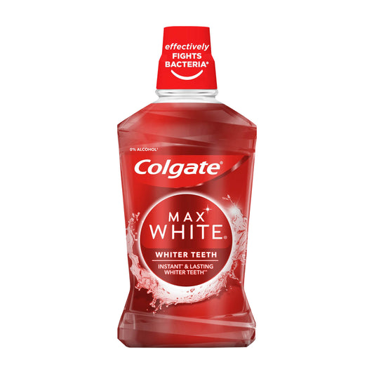 Colgate Max White whiter teeth mouthwash, 500 mL