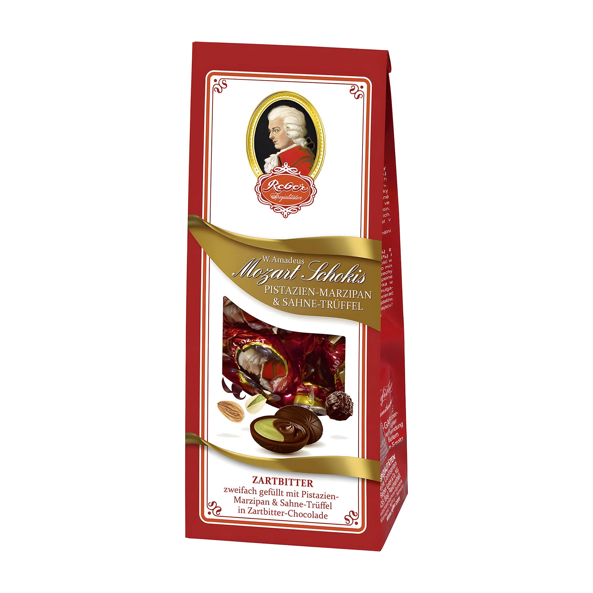 Reber W. Amadeus Mozart Schokis dark chocolate pralines, 100 g