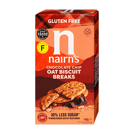 Nairn's Chocolate Chip glutenfreie Haferkekse, 160 g