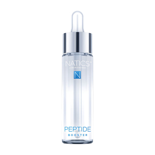 Natics Peptide Booster Anti-Age Super Booster face serum bottle on a white background