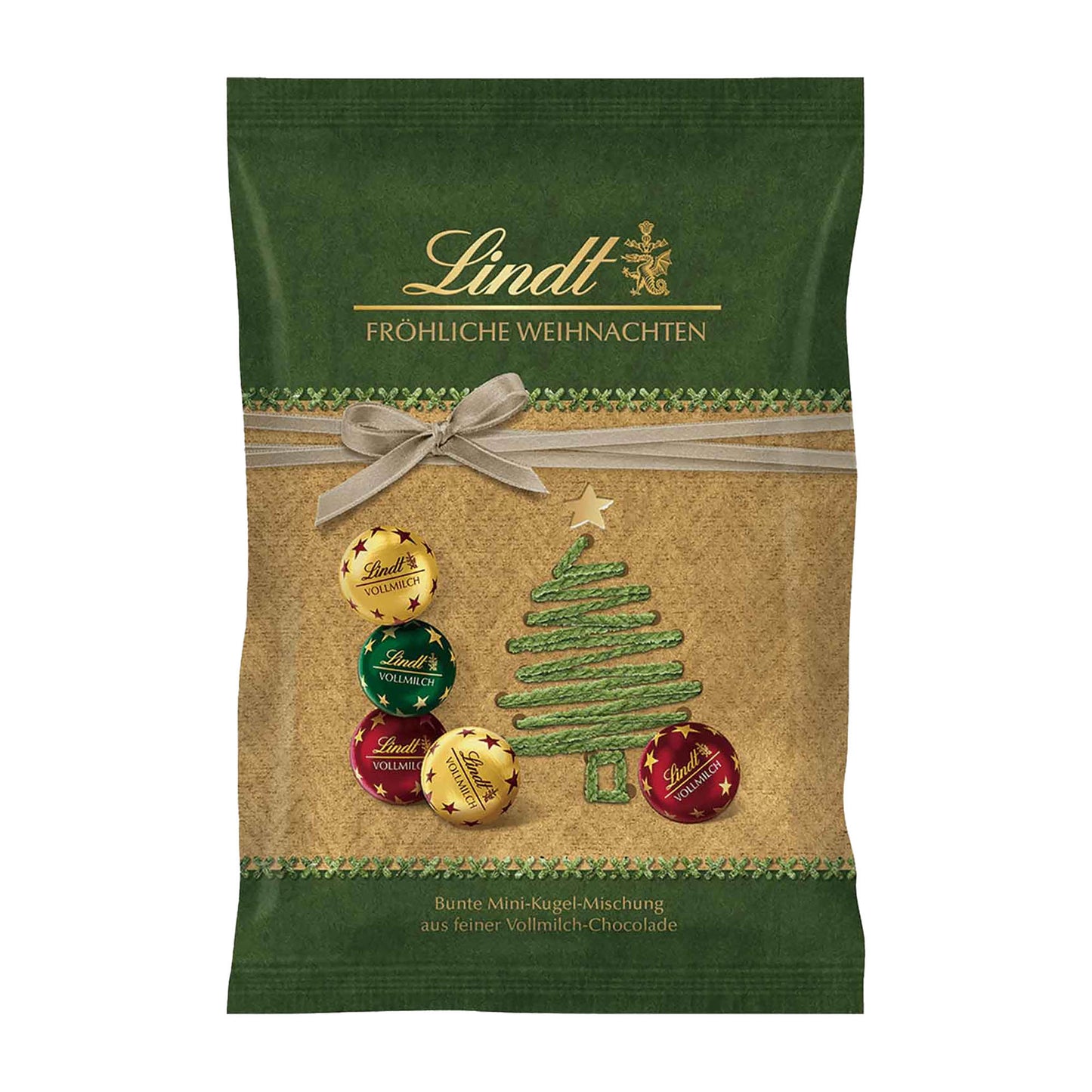 Lindt Christmas Natur Edition Minikugeln, 100 g