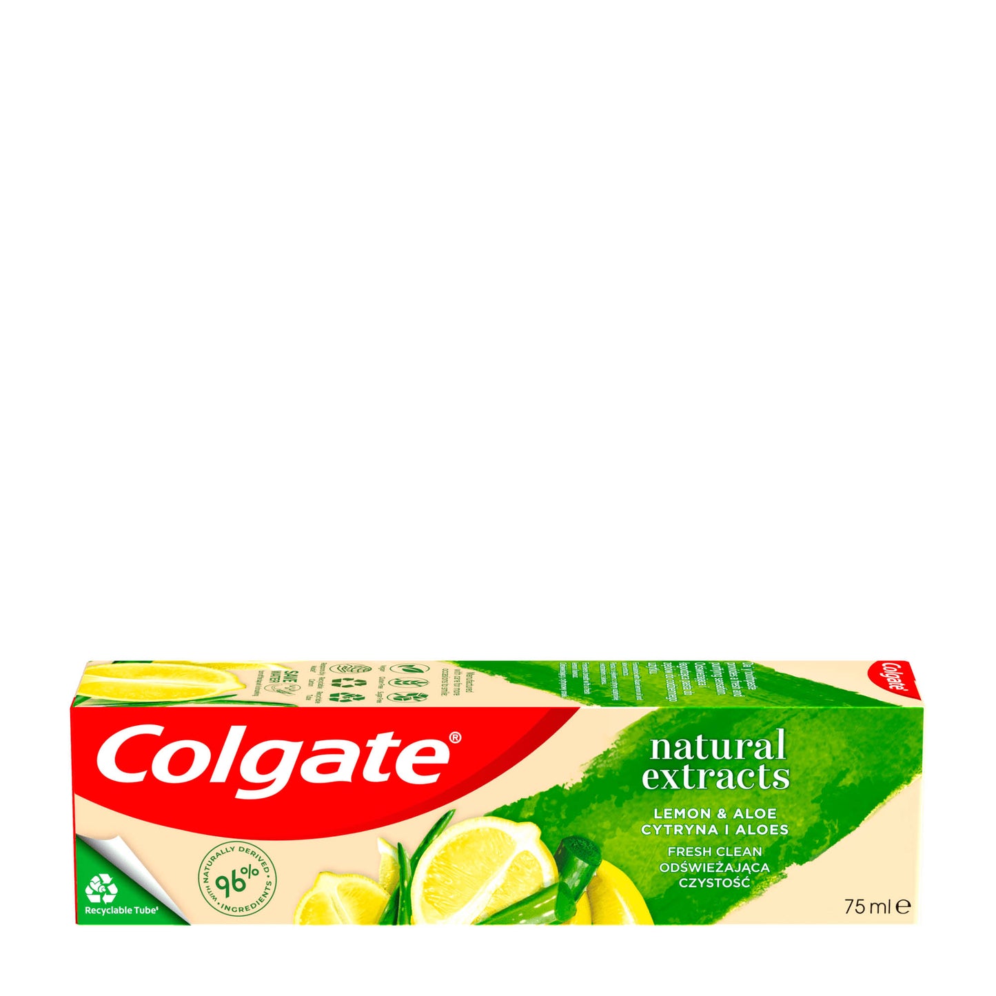 Colgate Natural Extracts lemon & aloe toothpaste, 75 mL