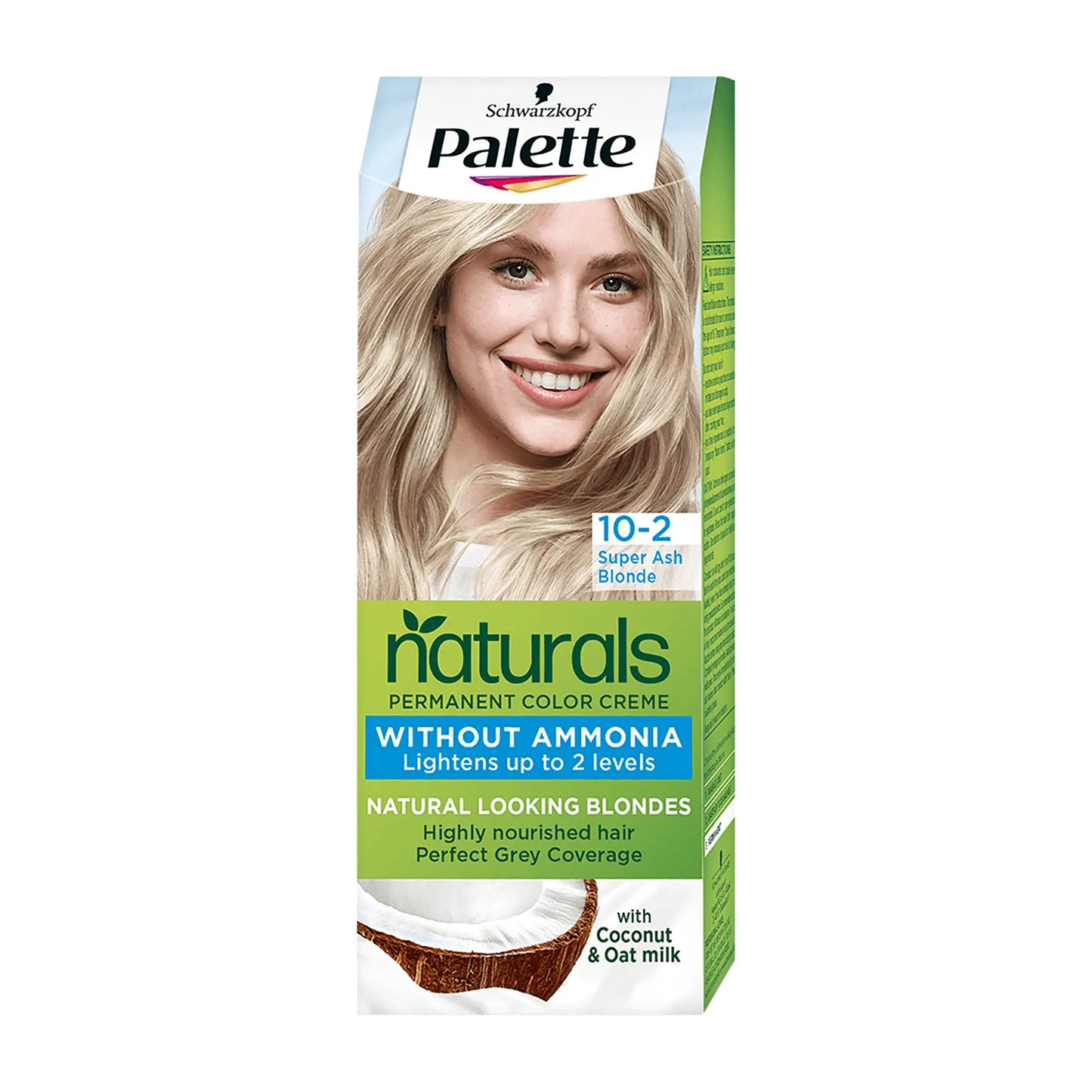 Schwarzkopf Palette Naturals 10-2 Super Ash Blonde permanent hair color