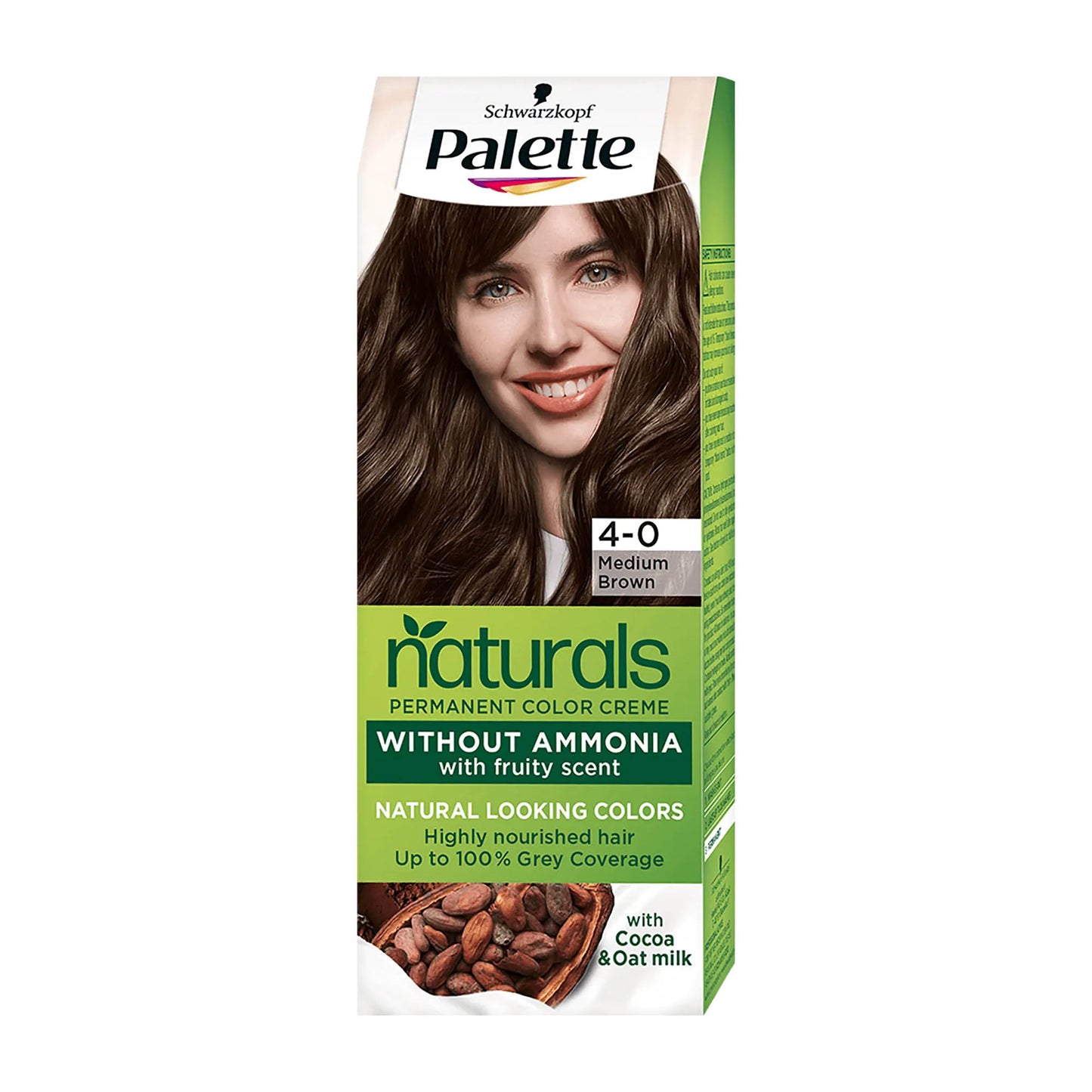 Schwarzkopf Palette Naturals 4-0 Medium Brown permanent hair color