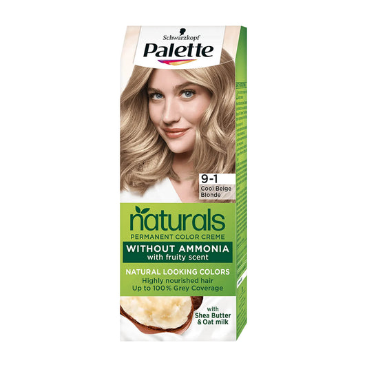 Schwarzkopf Palette Naturals 9-1 Cool Beige Blonde permanent hair color