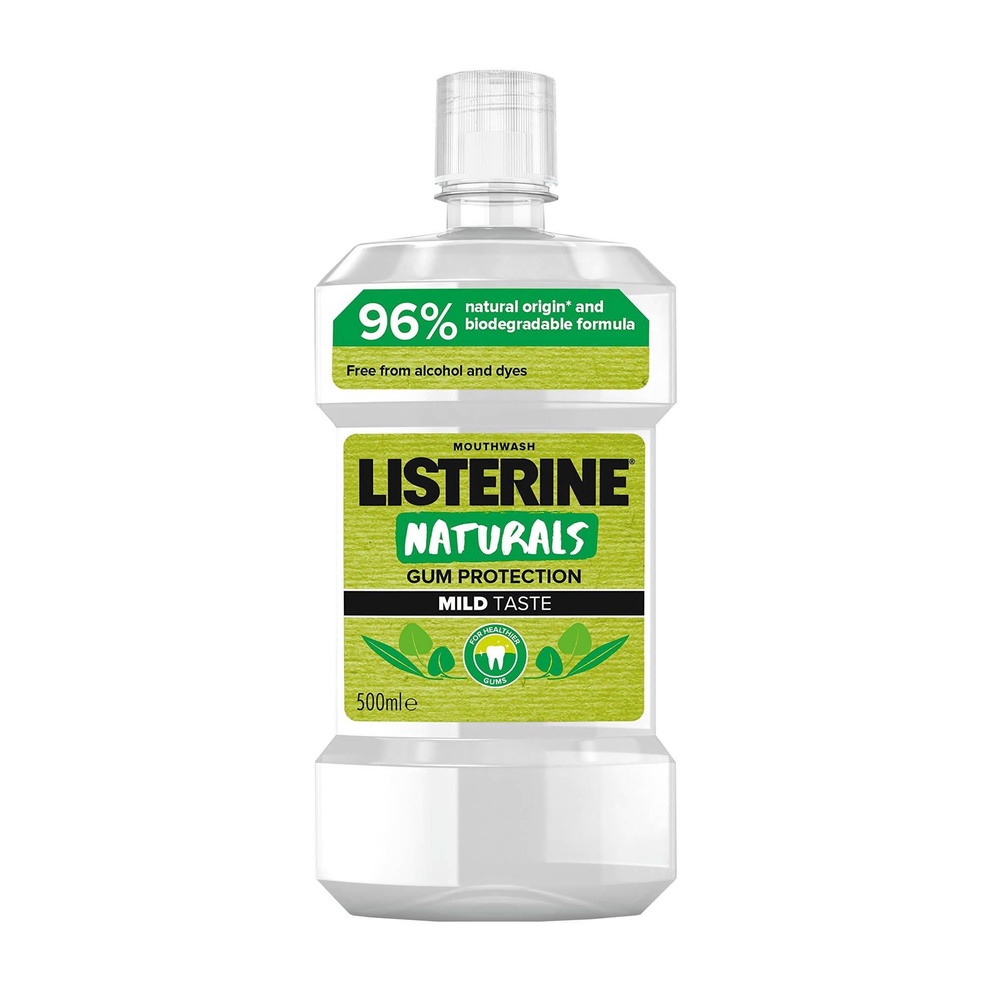 LISTERINE Naturals Zahnfleischschutz Mundspülung, 500 mL