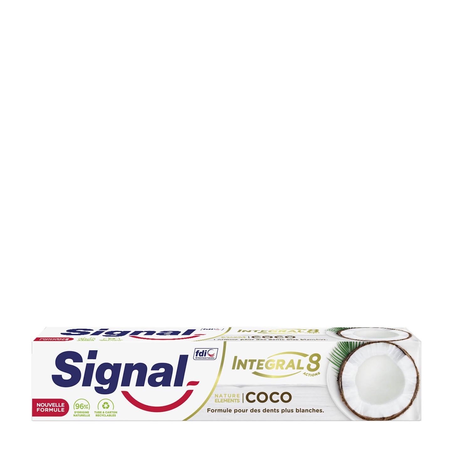 Signal Integral 8 Nature Elements Kokosnuss-Zahnpasta, 75 mL