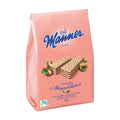 Packaging of Manner Original Neapolitan Wafer Bars showing the product name and an image of the wafer bars with hazelnut cream.