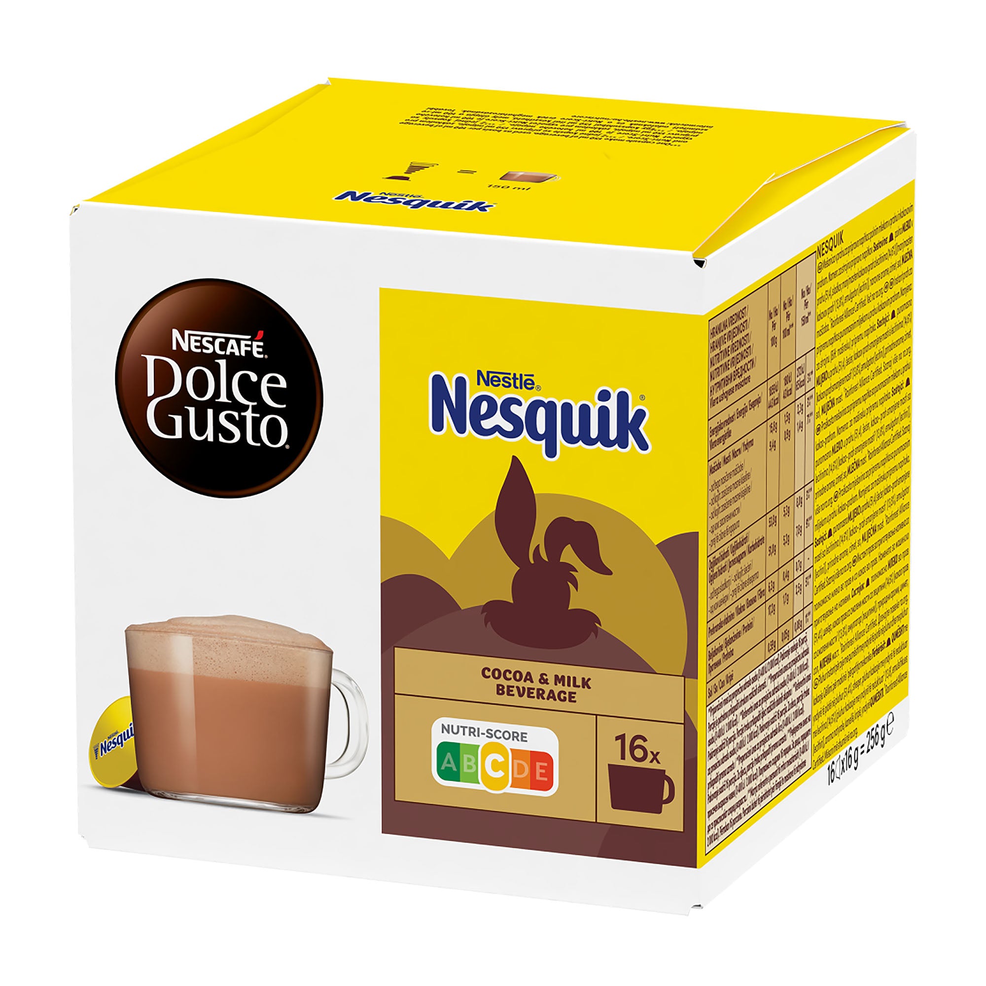 Nescafé Dolce Gusto Nesquik Capsules de chocolat chaud, 16 tasses