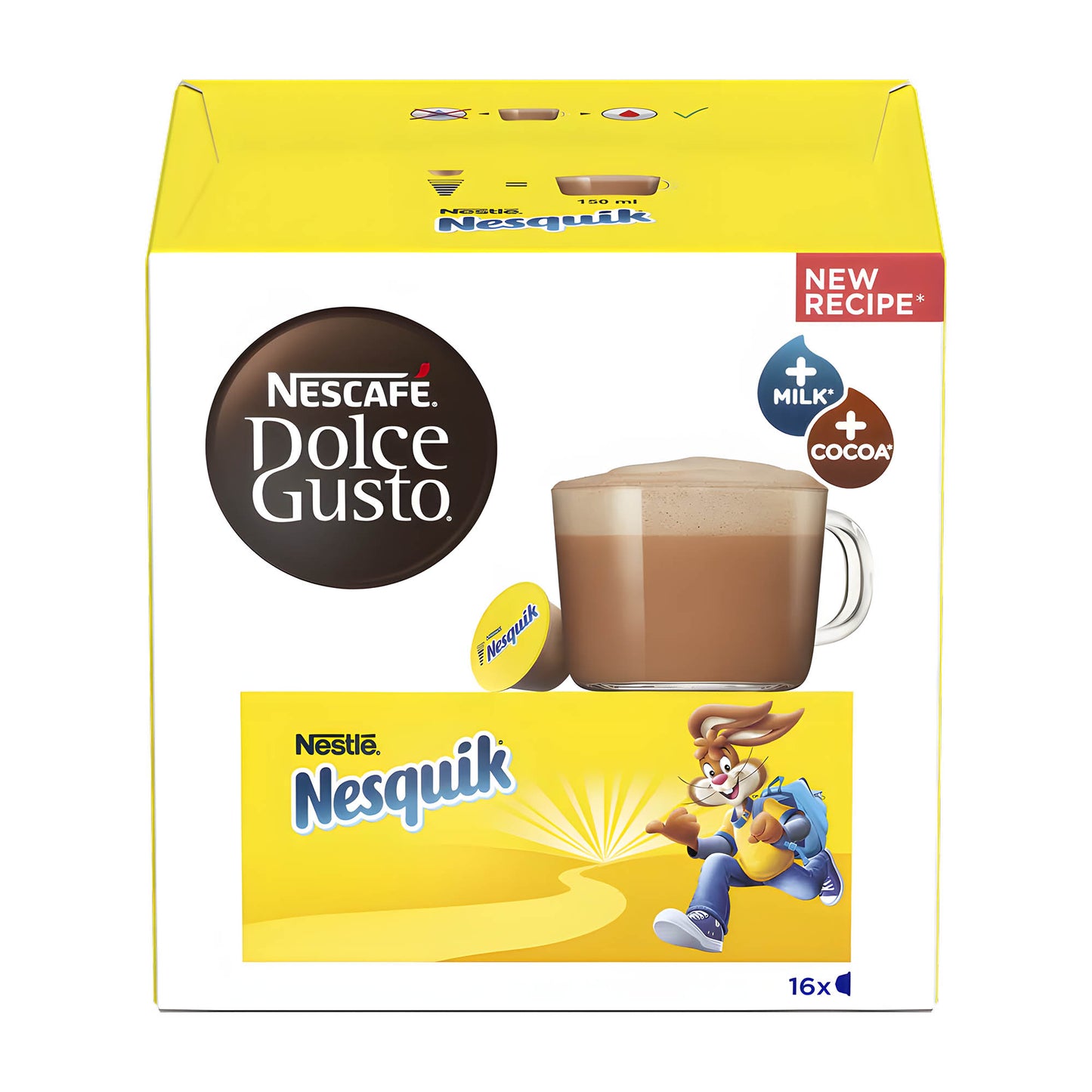 Nescafe Dolce Gusto Nesquik Heiße Schokolade Kapseln, 16 Tassen