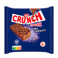 Nestle Crunch snack milk chocolate blue packaging on a white background