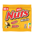 Packaging of Nestle Nuts Minis with yellow background