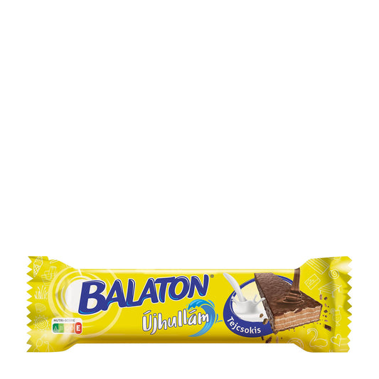 Balaton New Wave Milk Chocolate Wafer Bar, 30 g