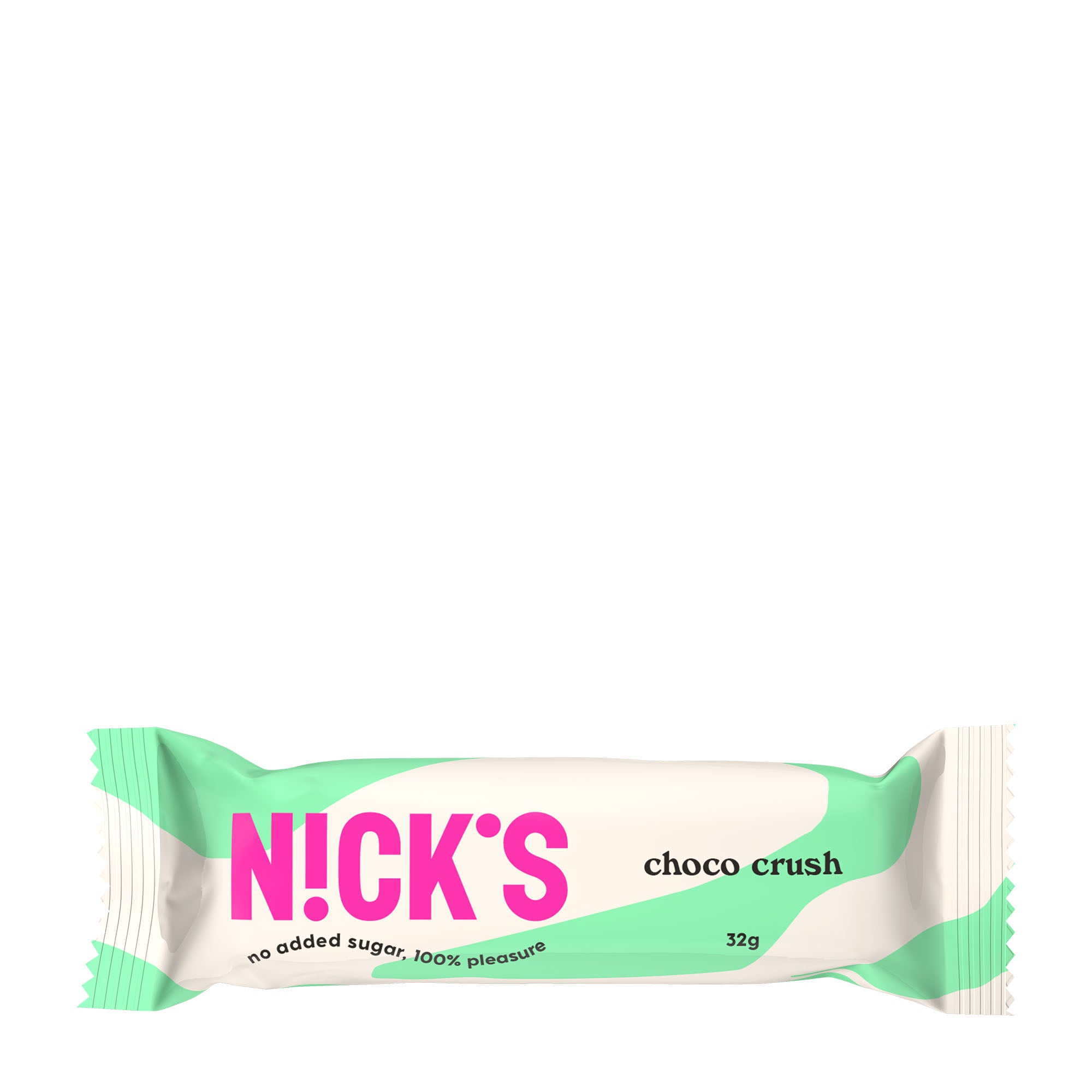 NICK'S choco crush candy bar packaging on a white background