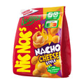 Packaging of Nicnac's Nacho Cheese Style snacks with Lorenz branding on a white background