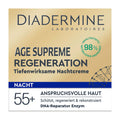Diadermine Age Supreme Regeneration night cream packaging on a gold background
