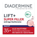 Diadermine Lift+ Super Filler Anti-Age Nachtcreme packaging on a white background