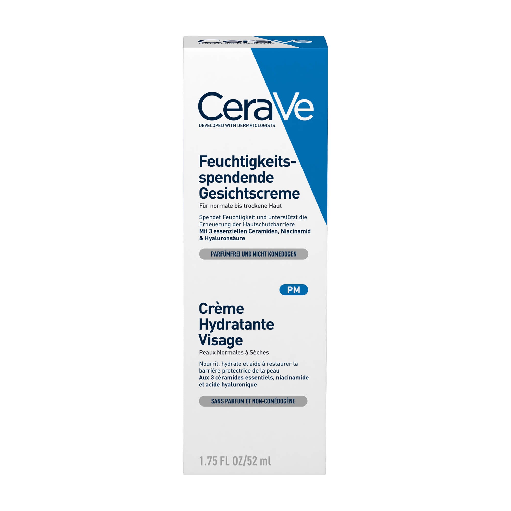 CeraVe Crème hydratante pour le visage, 52 ml