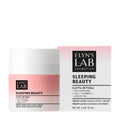 Elyn's Lab Sleeping Beauty retinal smart-aging night cream in a pink and white jar, with 0.07% retinal, vitamin E, green tea, and collagen as ingredients.