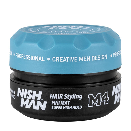 Nish Man M4 Hair Styling Wax Matte Finish on a white background