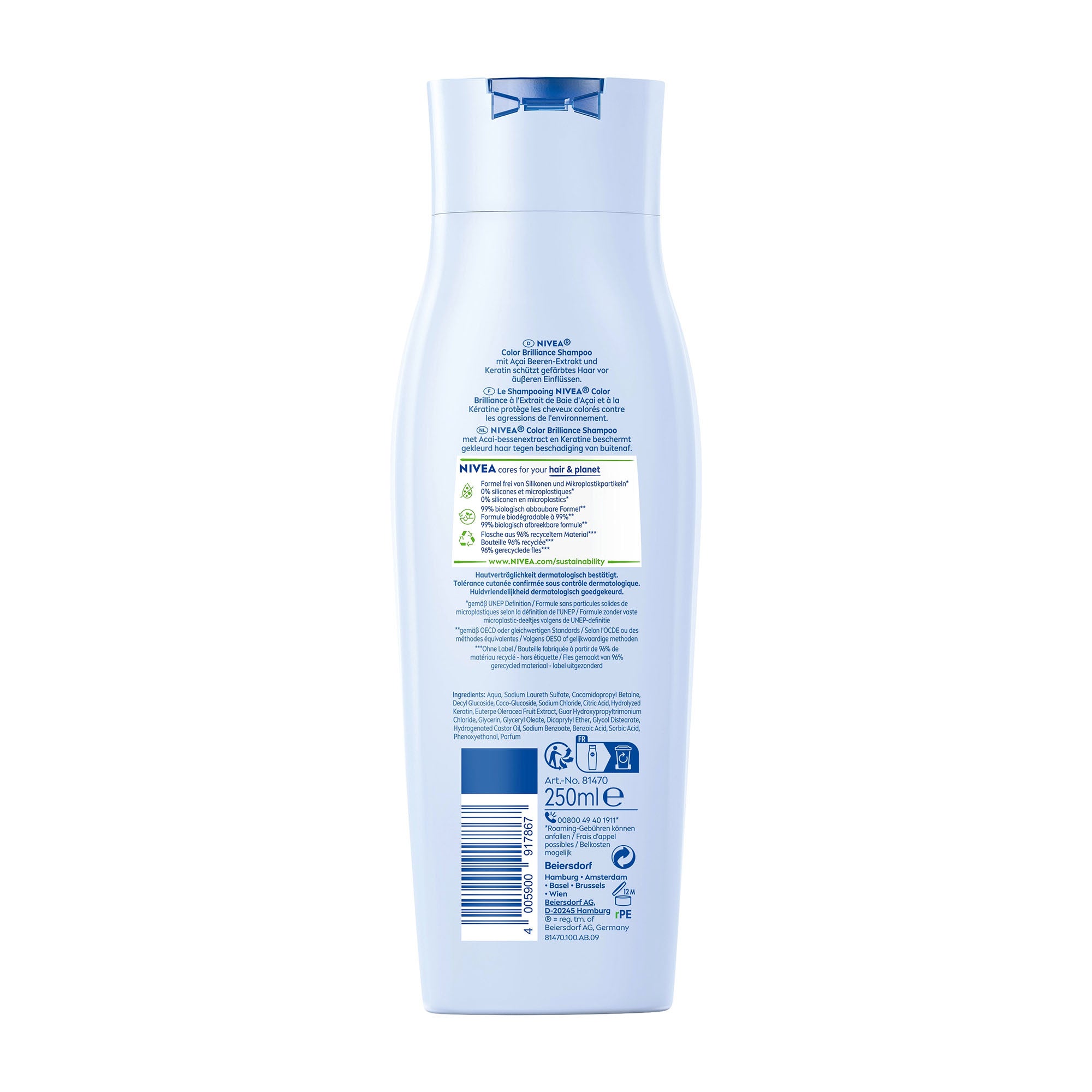 Nivea Color Brilliance Shampoo, 250 ml