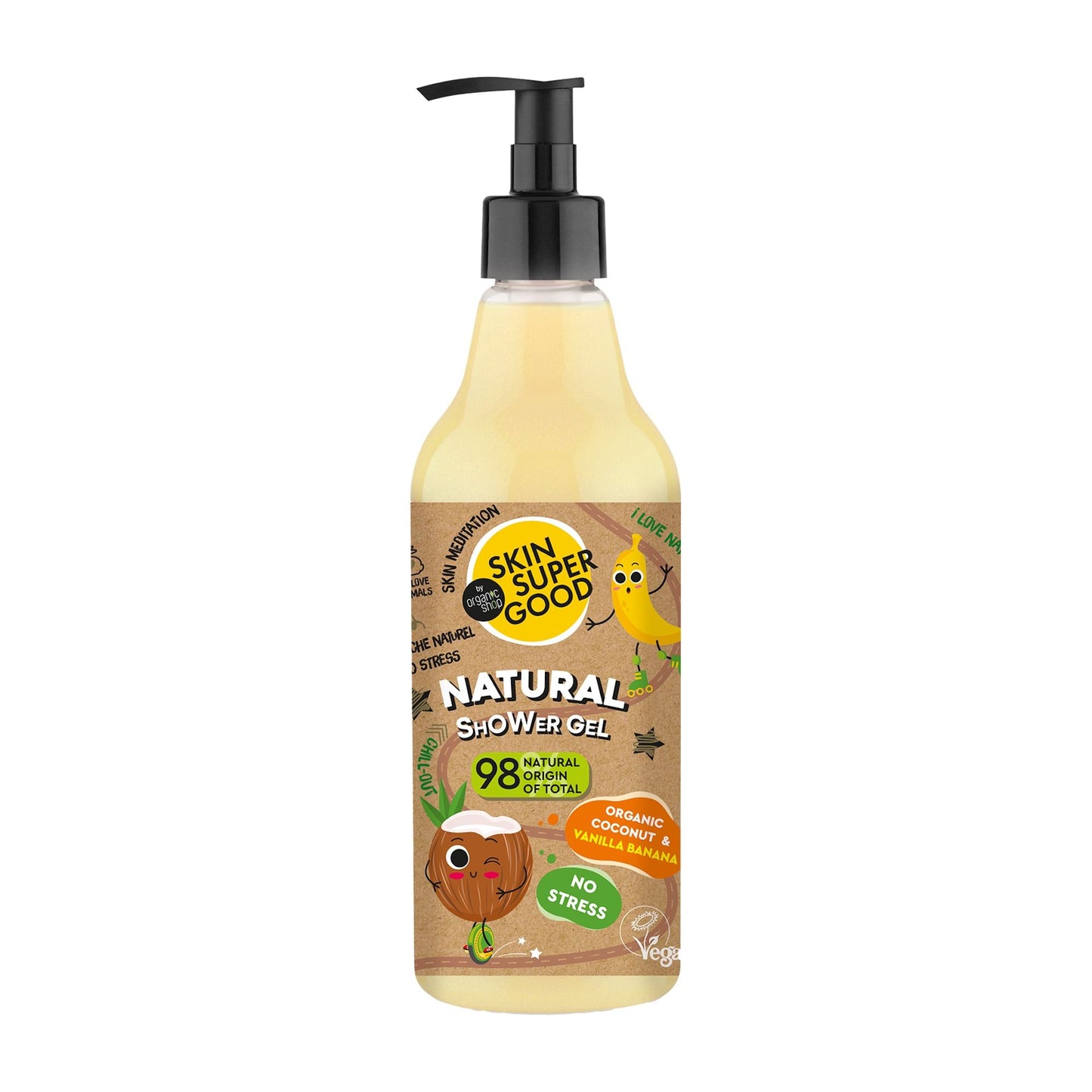 Skin Super Good No Stress shower gel, 500 mL