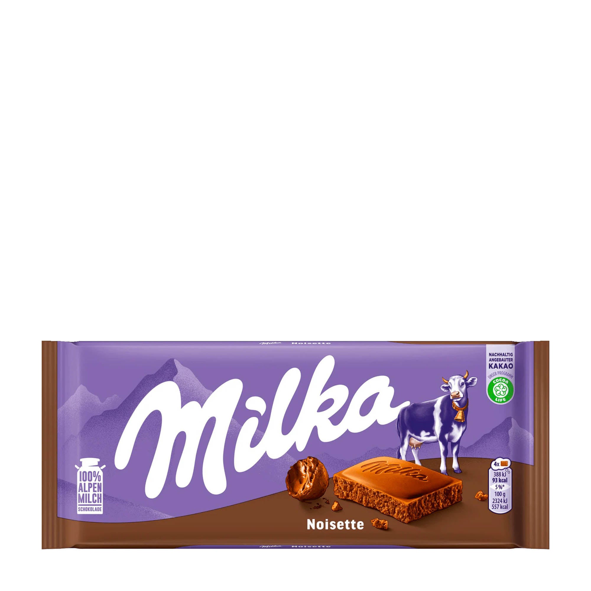 Milka Noisette Tablette de chocolat au lait, 90 g