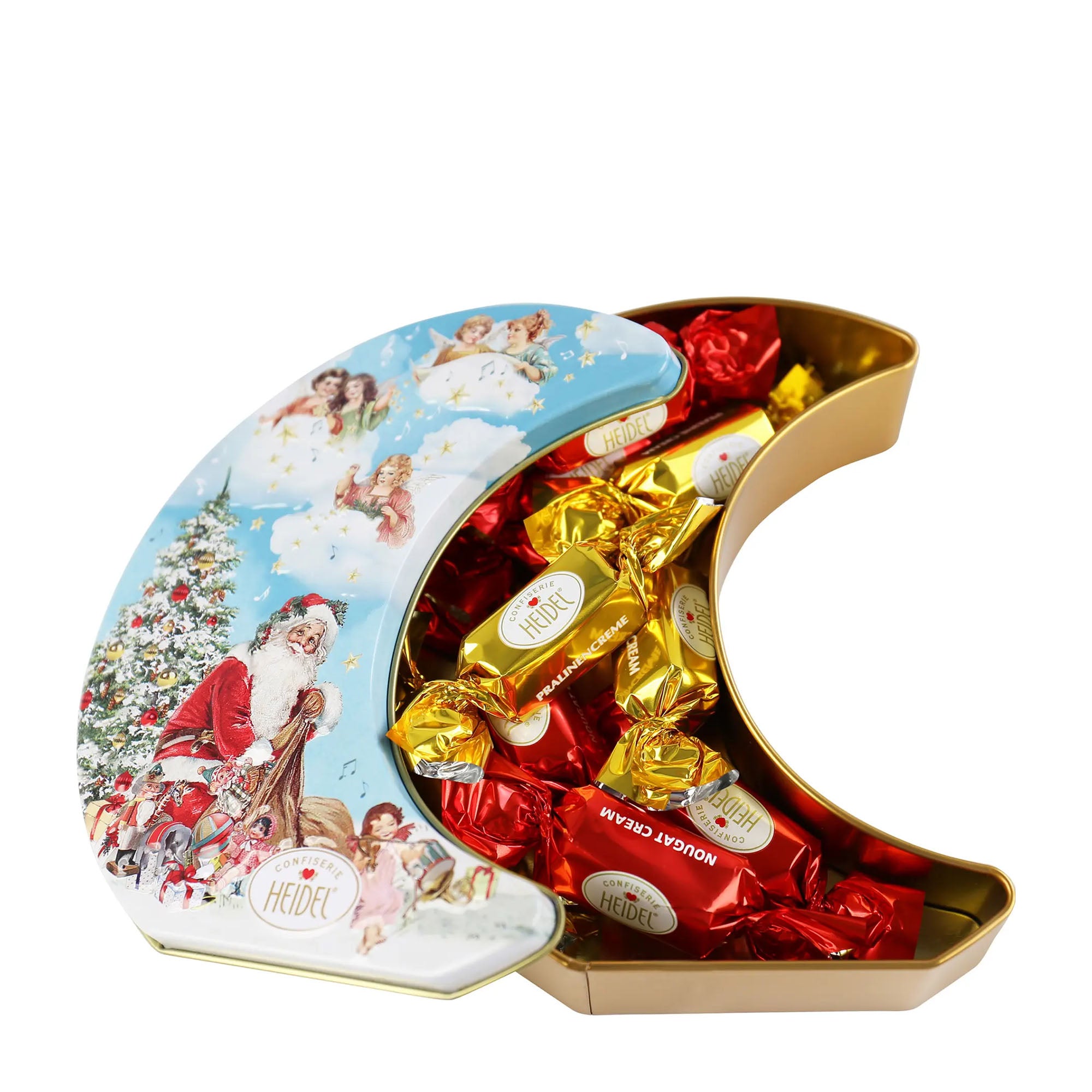 Heidel Christmas Nostalgia Crescent Moon Angel tin, 86 g – Peppery