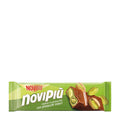 Novi Novipiu Pistachio milk chocolate bar packaging on a white background.