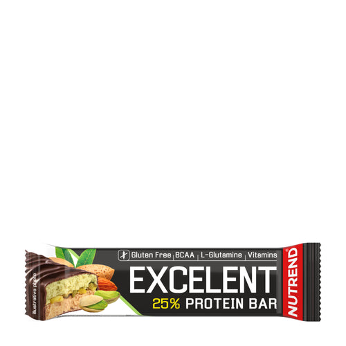 Nutrend Almond-Pistachio Protein Bar packaging on a white background