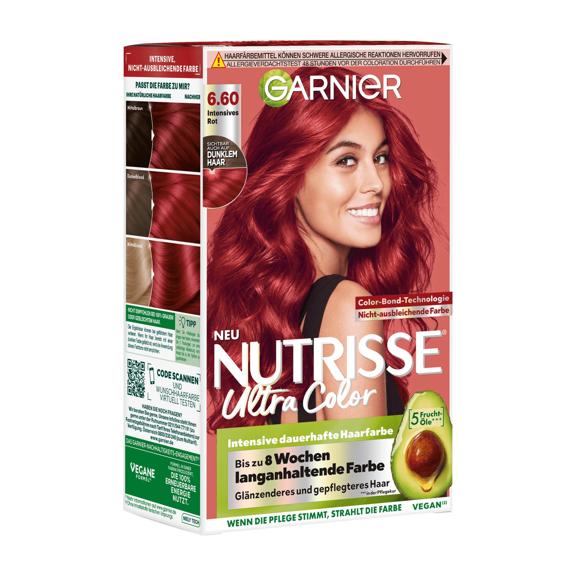 Garnier Nutrisse 6.60 Rouge Intense Coloration permanente