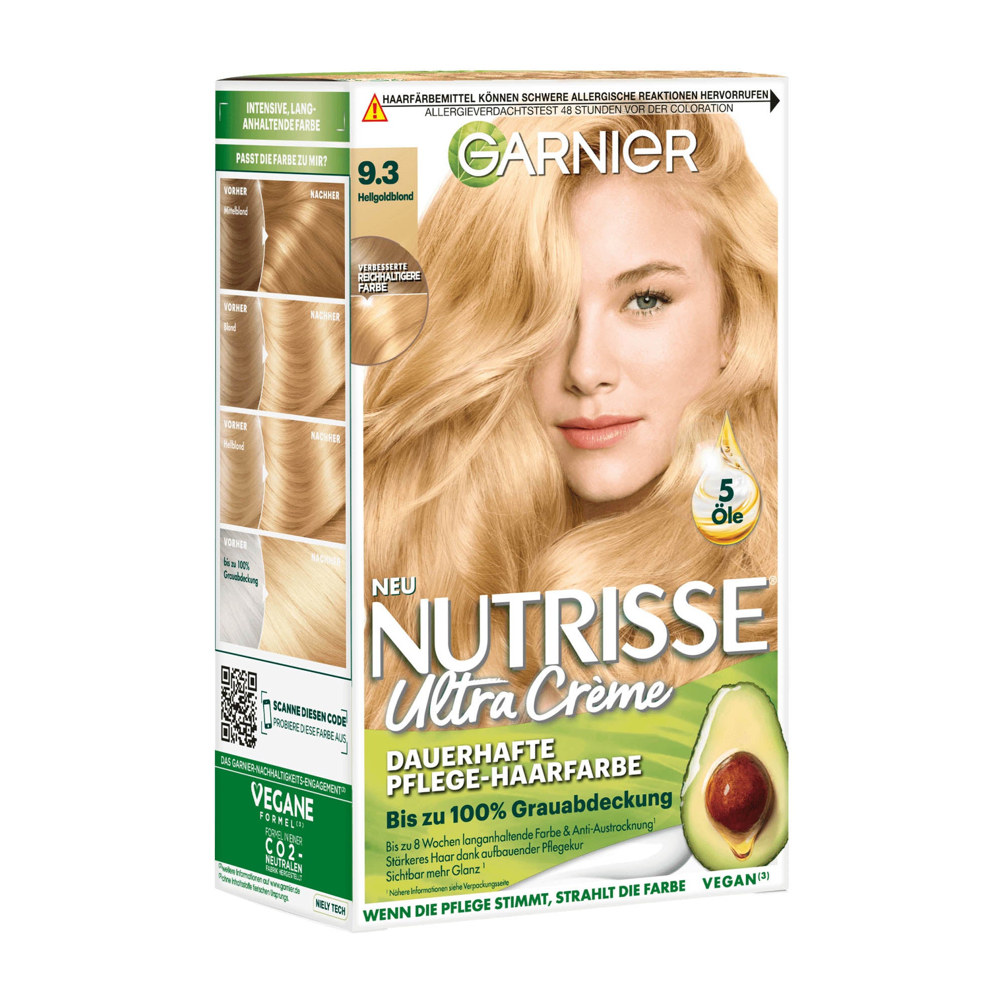 Garnier Nutrisse 9.3 Blond Clair Doré Coloration permanente