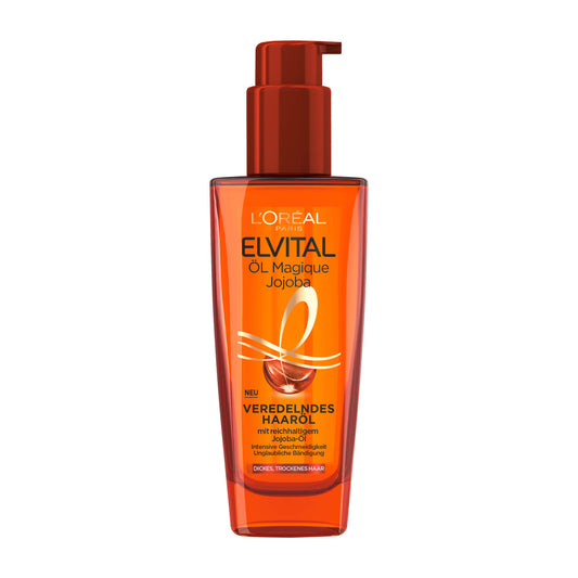 Loreal Paris Elvital Öl Magique Jojoba Haaröl für dickes, trockenes Haar, 100 mL