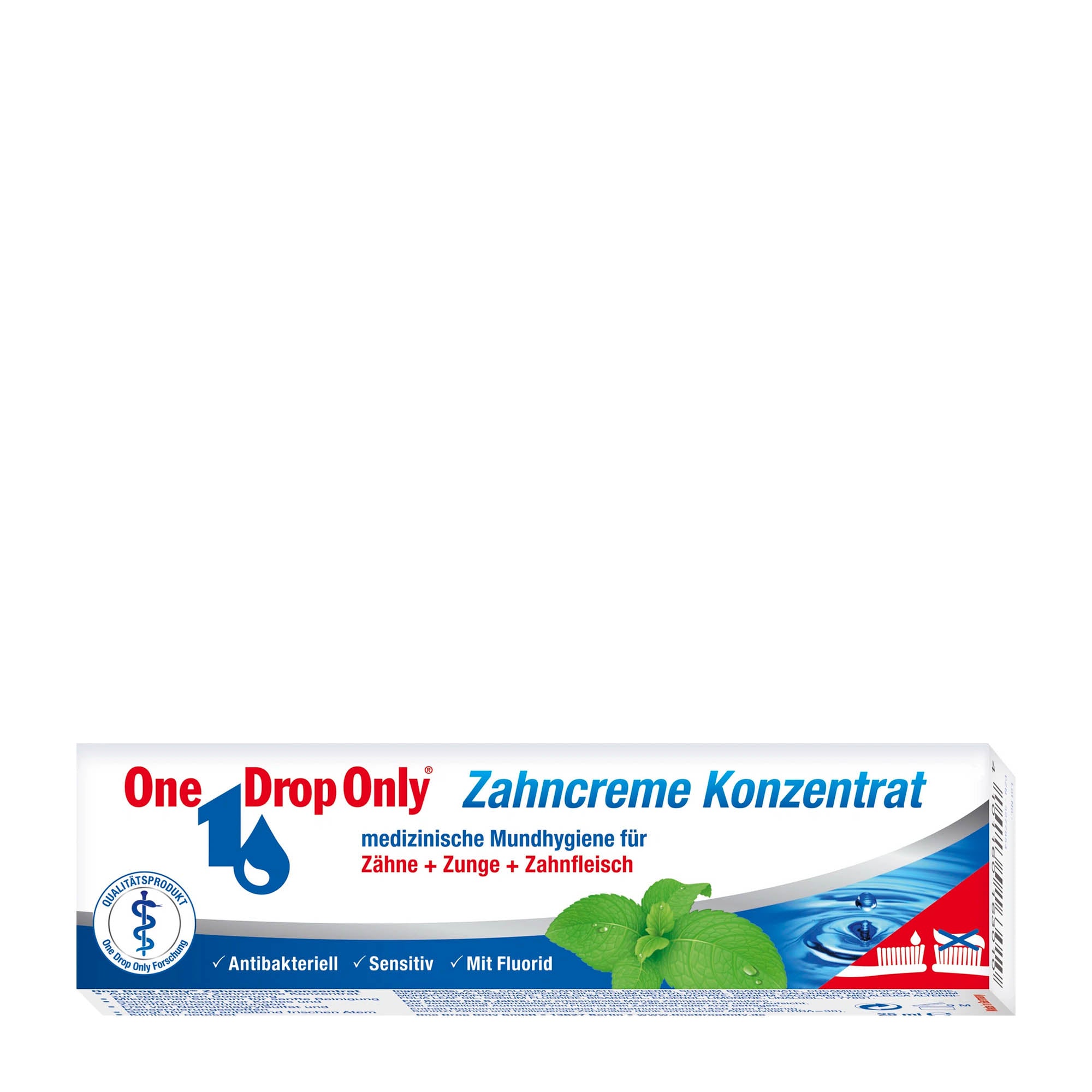 One Drop Only toothpaste concentrate packaging on a white background