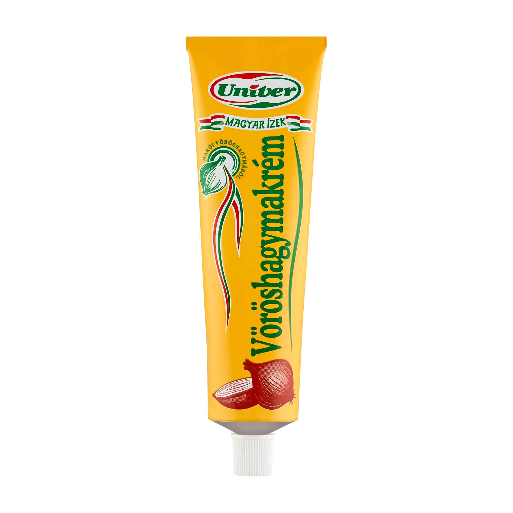 A tube of Univer Onion Paste with a green and red label, showing the product name and an image of an onion.