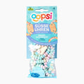 A package of Oopsi fruit-flavored candy watches in a clear plastic bag showing the pastel-colored candy pieces inside, set against a plain white background.