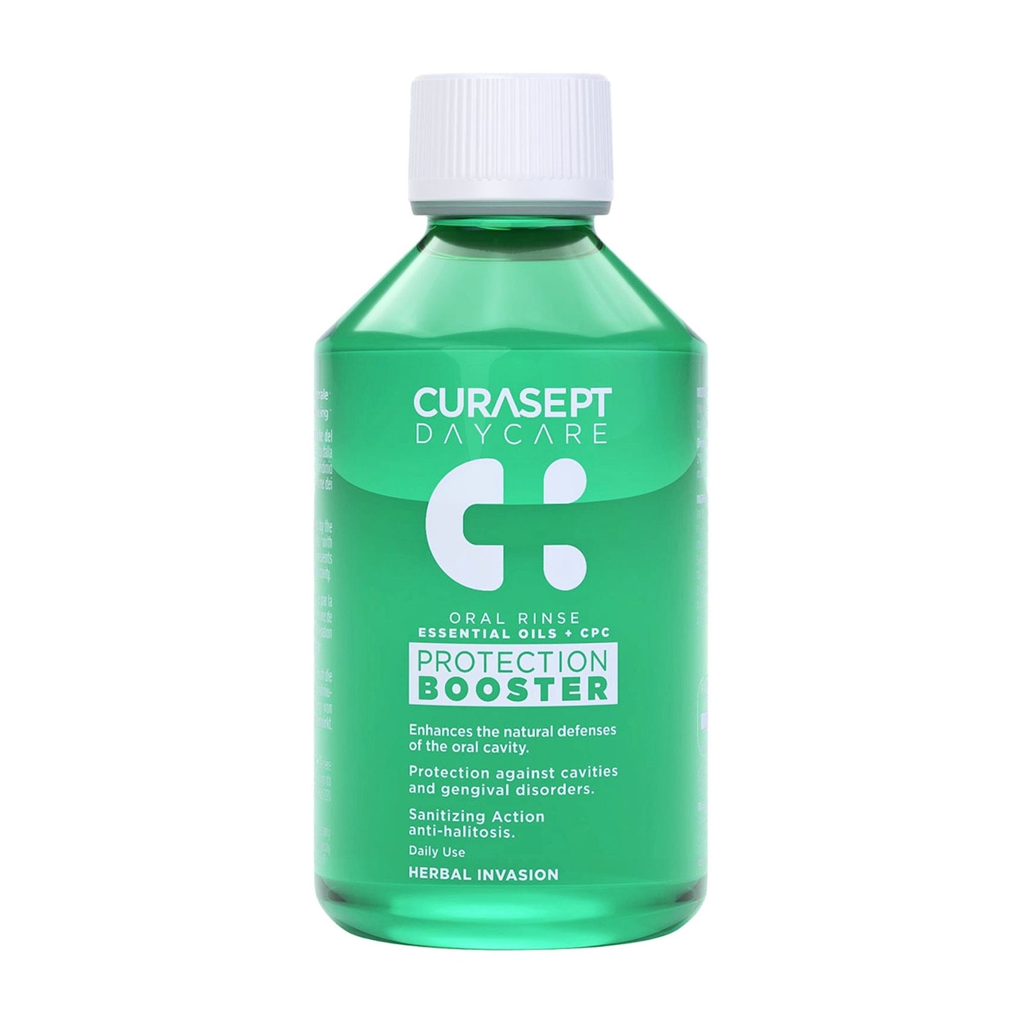 CURASEPT Daycare Protection Booster Herbal Invasion alkoholfreie Mundspülung, 250 ml