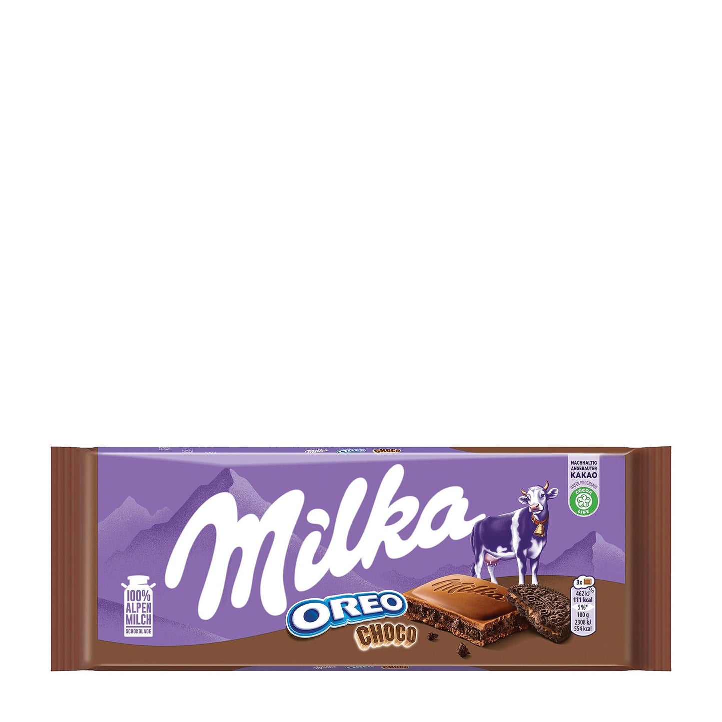 Milka Oreo Choco Milk Chocolate Bar, 100 g