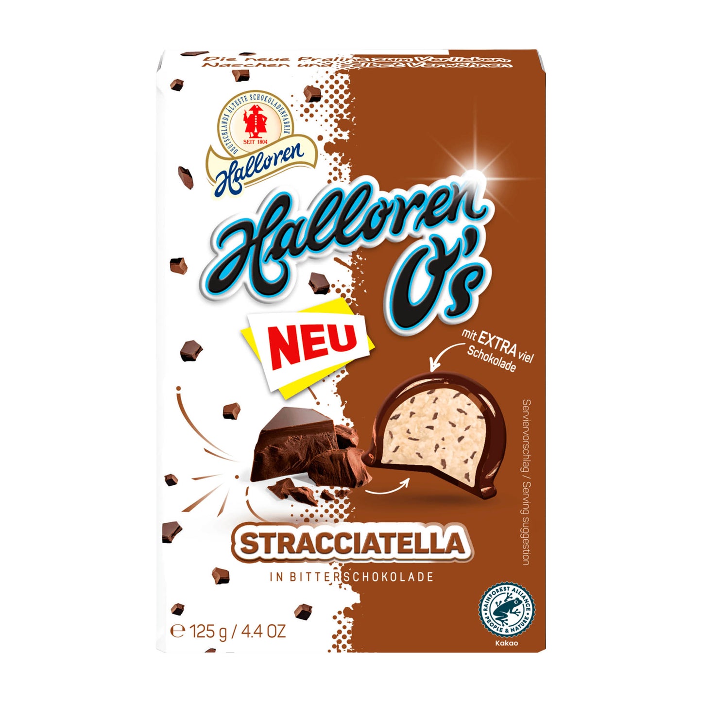 Halloren O's Stracciatella-Pralinen, 125 g