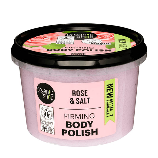 organic shop Rose & Salt firming body polish, 250 mL