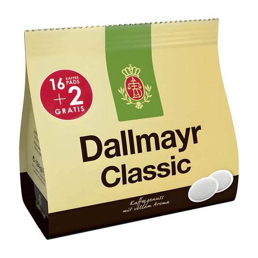 Dallmayr Classic coffee pads, 18 Count