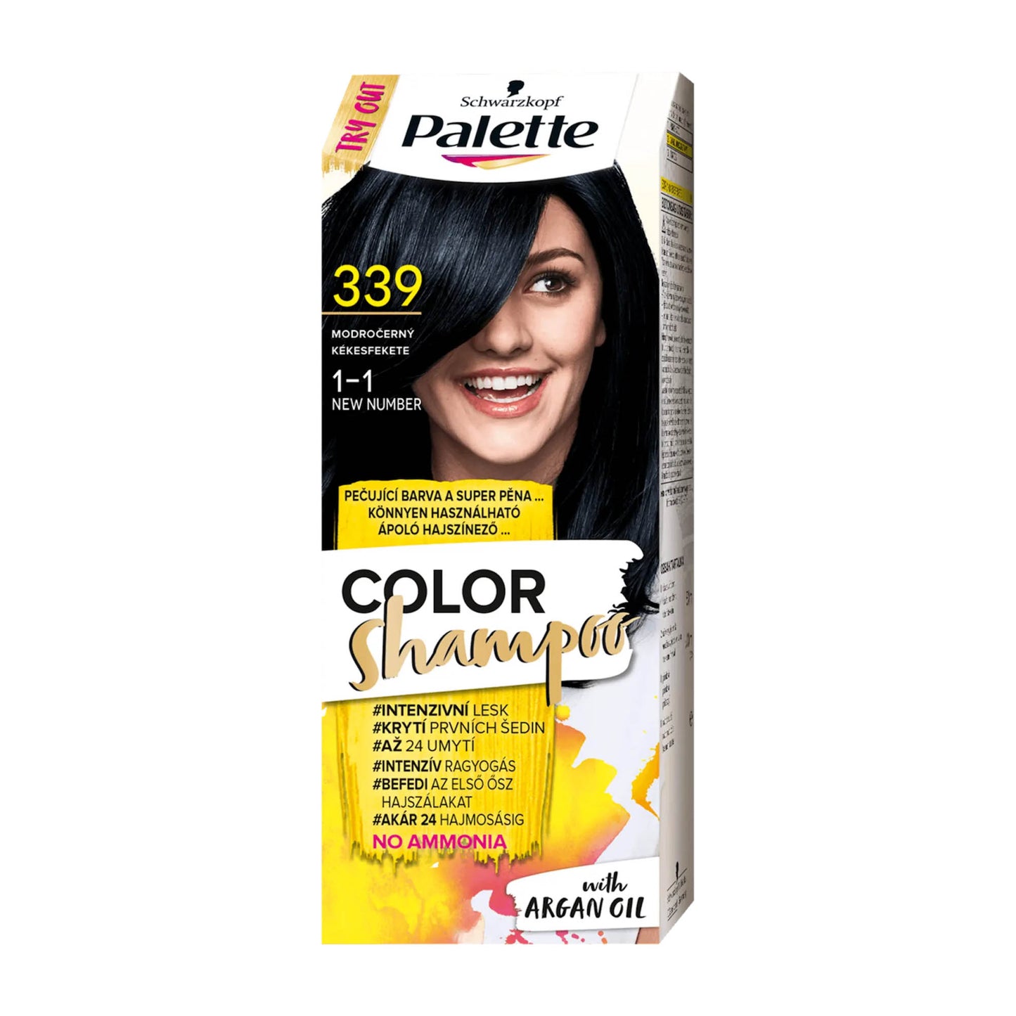 Schwarzkopf Palette Color Shampoo 1-1 Blauschwarz Pflegefarbe