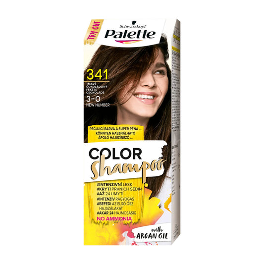 Schwarzkopf Palette Color Shampoo 3-0 Dunkle Schokolade Pflegefarbe