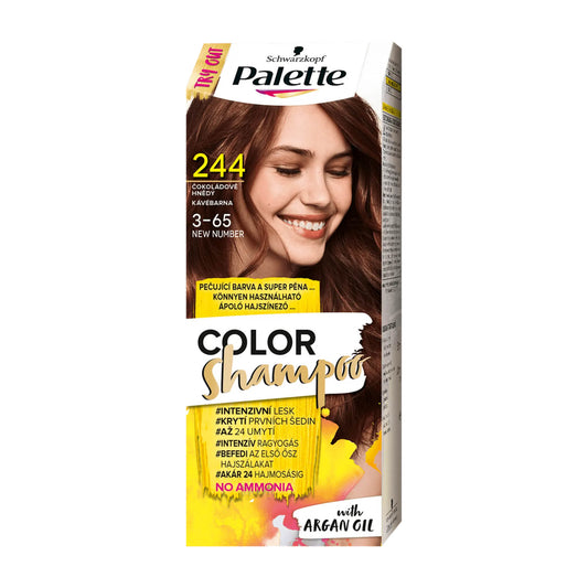 Schwarzkopf Palette Color Shampoo 3-65 Kaffeebraun Pflegefarbe