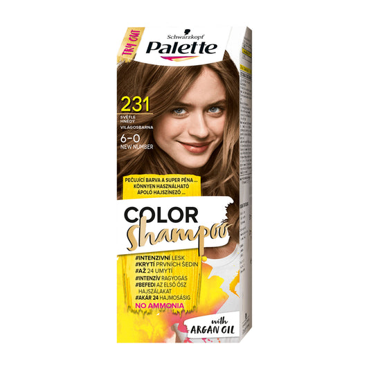 Schwarzkopf Palette Color Shampoo 6-0 Hellbraun Pflegefarbe