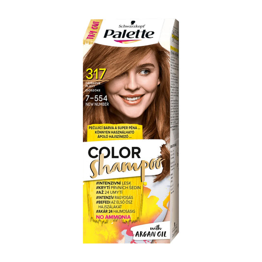 Schwarzkopf Palette Color Shampoo 7-554 Walnut Blonde care color